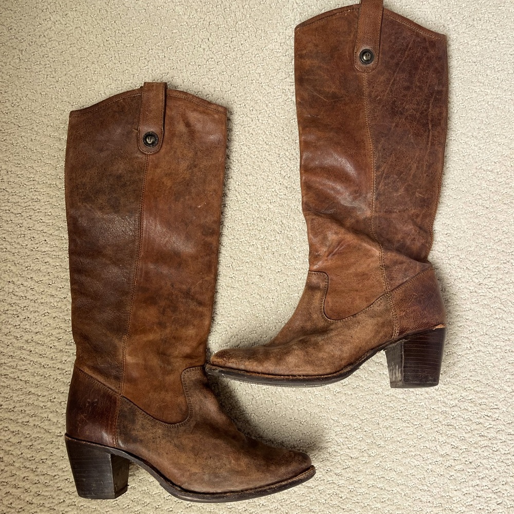 Frye jackie tall button boots 8.5